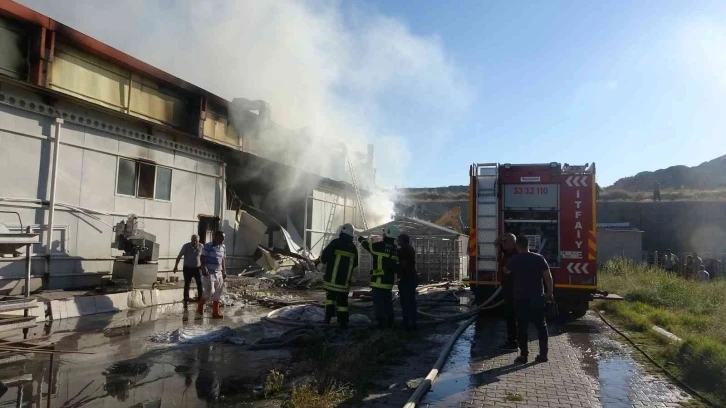 Kayseri’de sucuk üretim fabrikasında yangın
