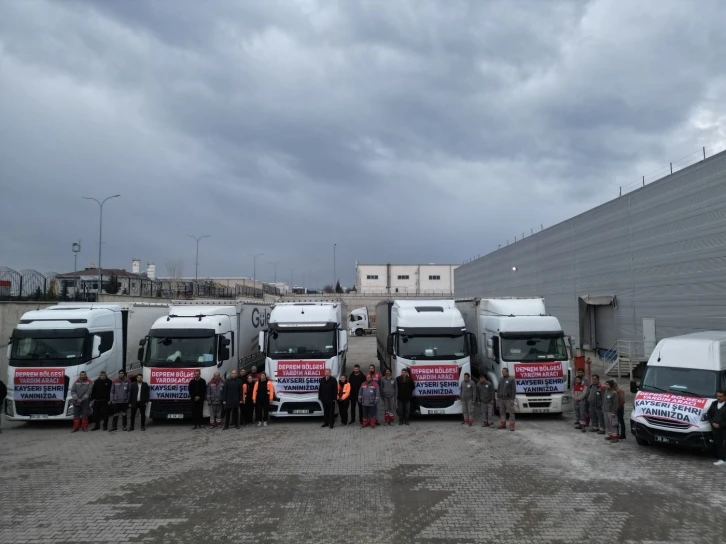 Kayseri Deprem Koordinasyon Merkezi’nin yardım eli Malatya’ya uzandı
