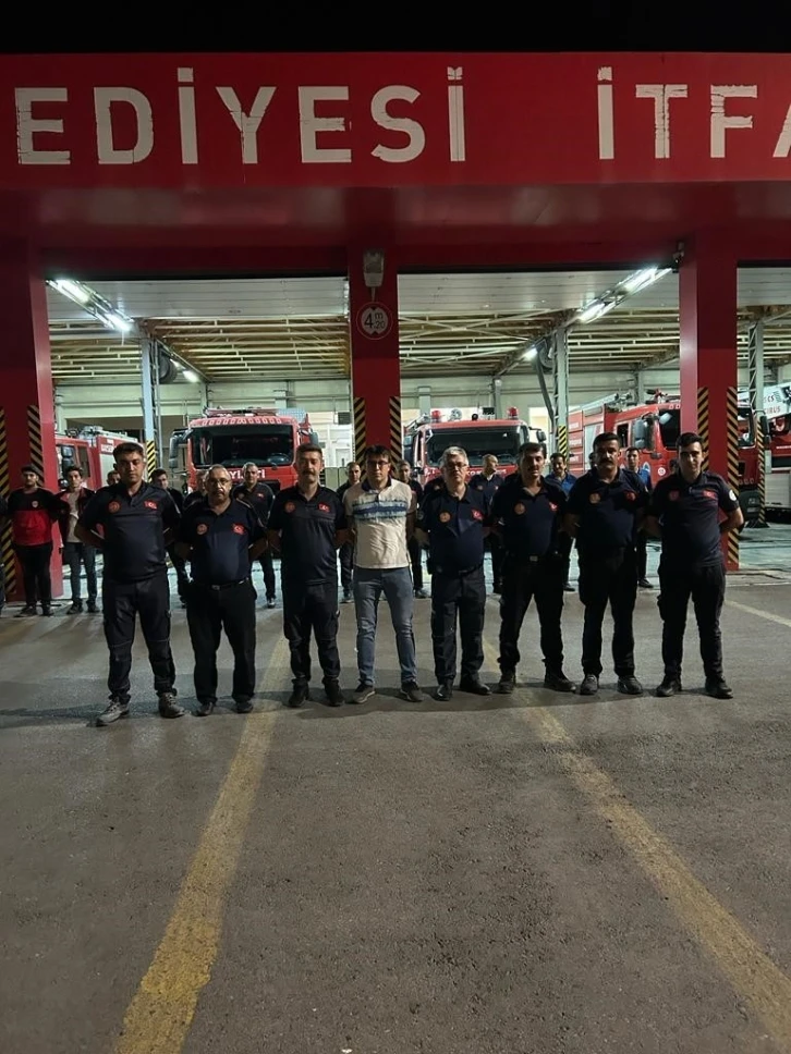 Kayseri itfaiyesinden Antalya’daki yangın söndürme çalışmalarına destek
