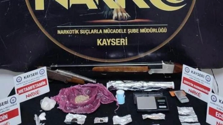 Kayseri'de uyuşturucu operasyonu: 2 gözaltı