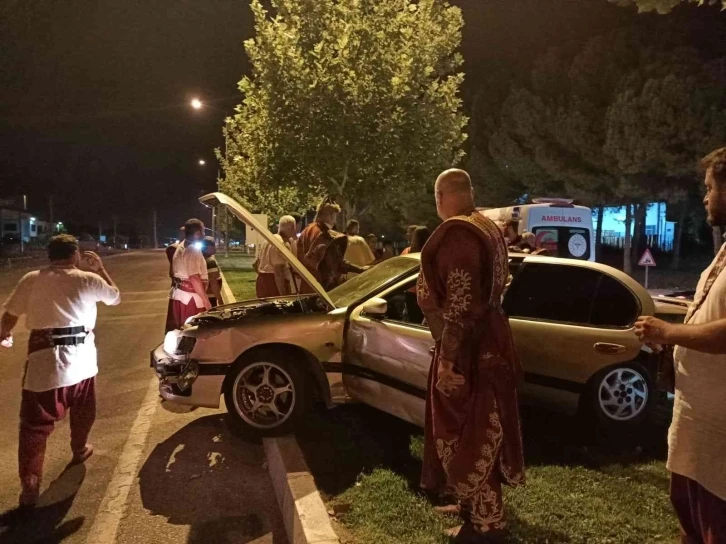 Kazaya ilk müdahale mehter takımından geldi
