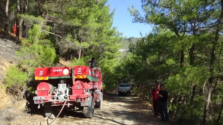 Kazdağlarındaki orman yangınında sabotaj şüphesi
