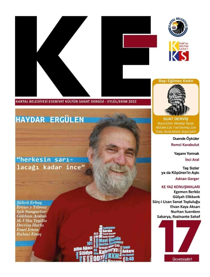 “KE” Dergisi 17. sayısında Haydar Ergülen ve Suat Derviş’i ağırlıyor
