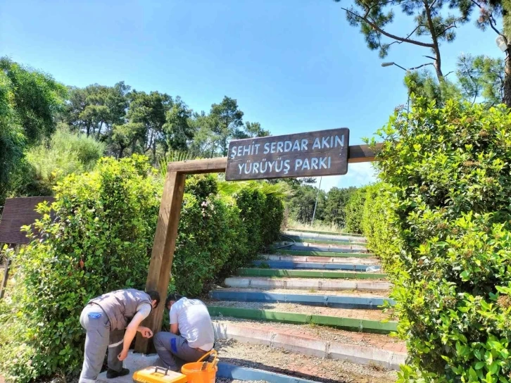 Kemer’deki park ve okullar onarılıyor
