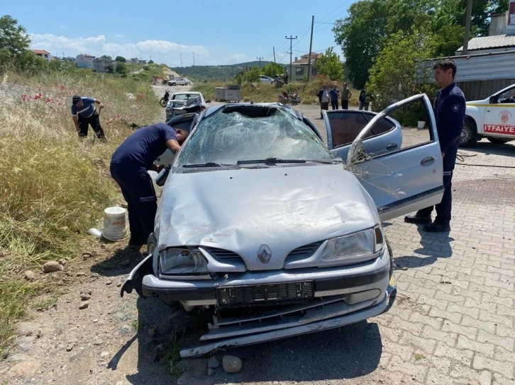 Kepsut’ta trafik kazası: 2 yaralı
