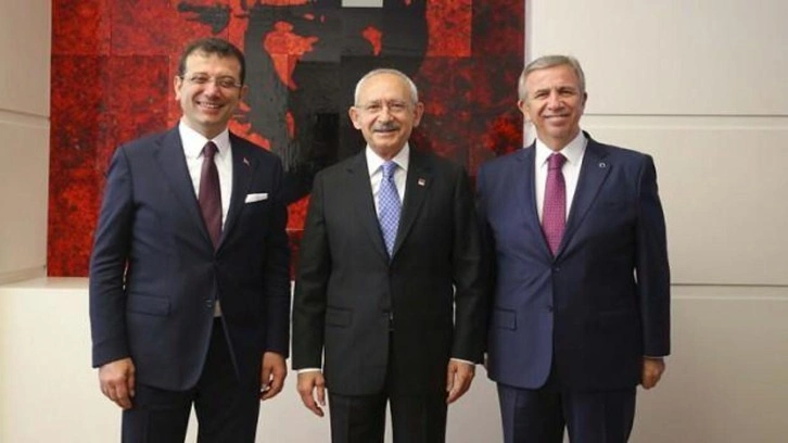 Kılıçdaroğlu, İmamoğlu ve Yavaş'la baş başa görüştü