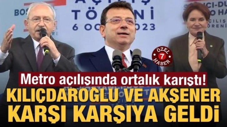 Kılıçdaroğlu ve Akşener metro açılışında yine karşı karşıya geldi!