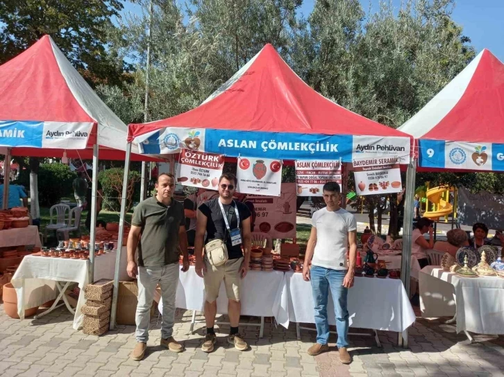 Kınık çömlekleri İzmir’deki festivalde yerini aldı
