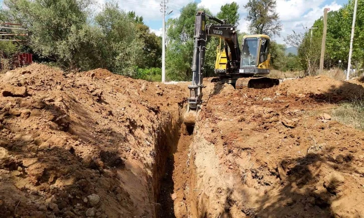 Kınık köyündeki altyapı çalışması tamamlandı
