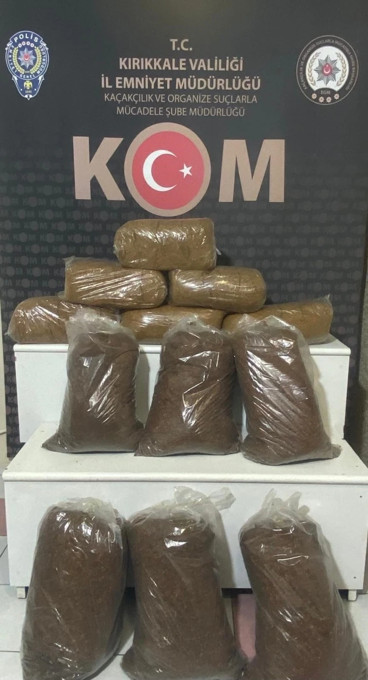 Kırıkkale’de kaçak tütün ticaretine 2 gözaltı
