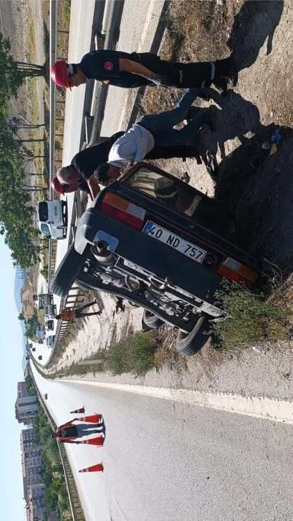Kırıkkale’de otomobil takla attı: 1 yaralı
