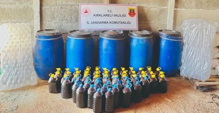 Kırklareli’de yılbaşı öncesi bin 550 litre sahte içki ele geçirildi
