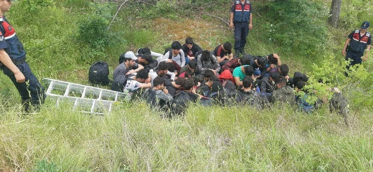 Kırklareli’nde 32 kaçak göçmen ormanda saklanırken bulundu: 1 gözaltı
