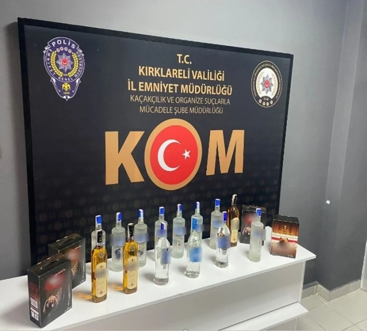 Kırklareli’nde sahte içki operasyonu: 2 gözaltı
