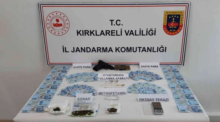 Kırklareli’nde sahte para ve uyuşturucu operasyonu
