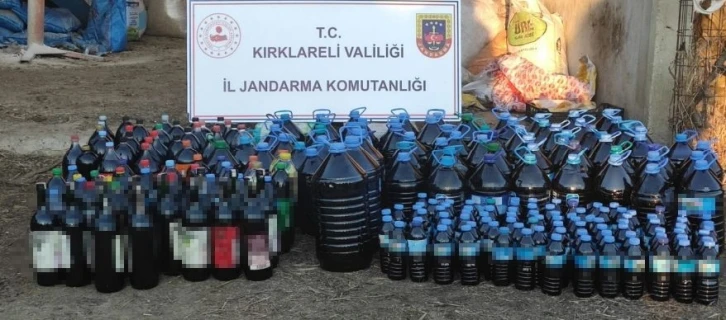 Kırklareli’nde yılbaşı öncesi tonlarca sahte içki ele geçirildi
