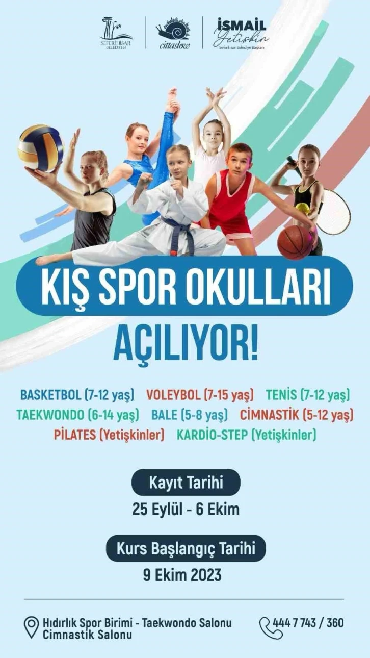 Kış Spor Okulu’na kayıtlar başladı
