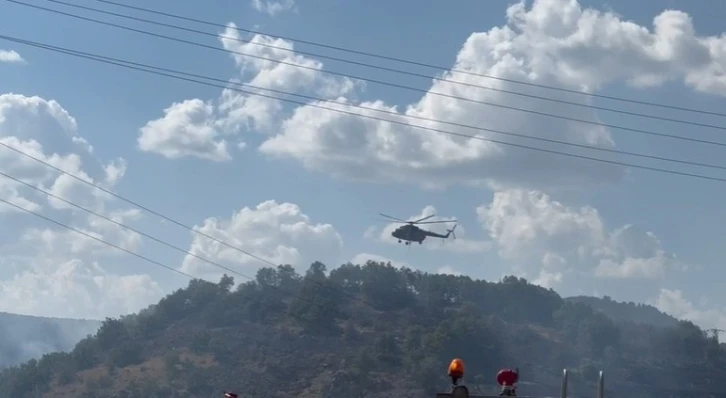 Kızılcahamam’da çıkan orman yangını Saray köyüne ulaştı
