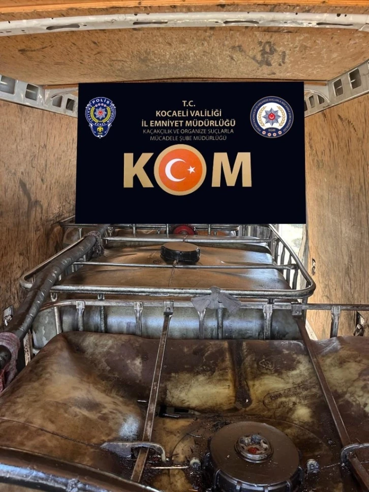 Kocaeli’de 3 bin 950 litre kaçak akaryakıt ele geçirildi
