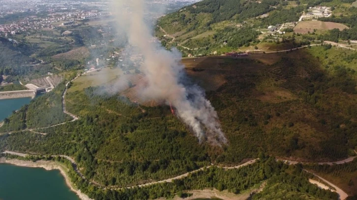 Kocaeli’de ormanlık alanda yangın çıktı, söndürme çalışmaları devam ediyor
