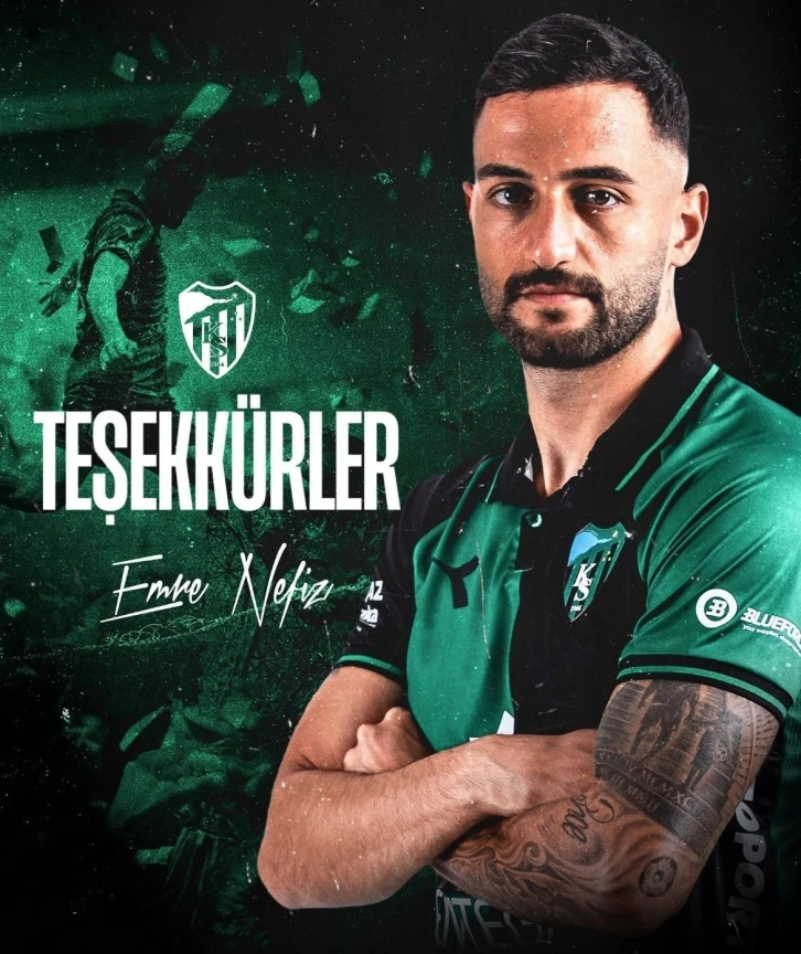 Kocaelispor, Emre Nefiz’in sözleşmesini karşılıklı olarak feshetti
