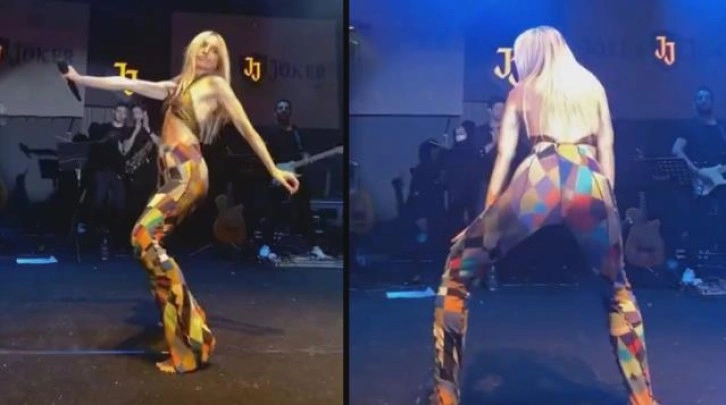 Konserde kendinden geçen Gülşen, twerk yaptı