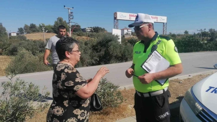 Kontrolden çıkan otomobil bariyere çarparak durabildi
