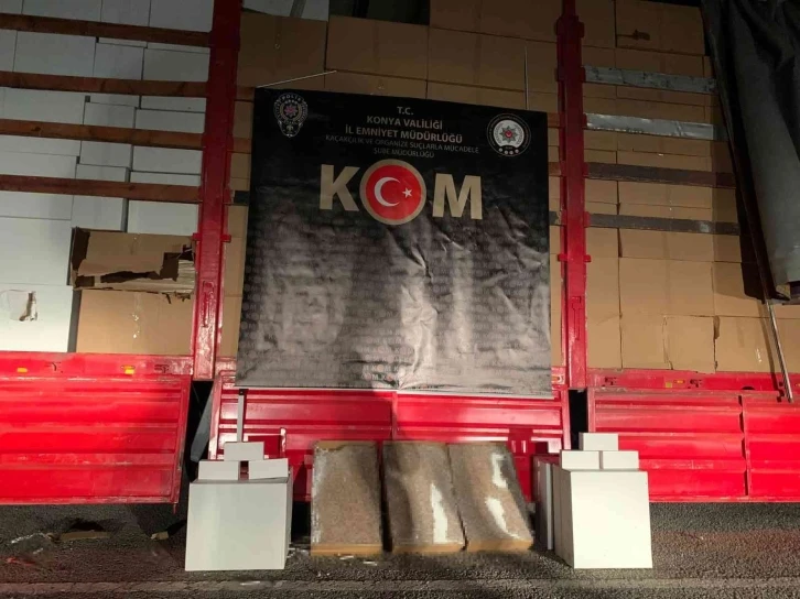 Konya’da 6 milyon 900 bin adet sigara ve makaron ele geçirildi
