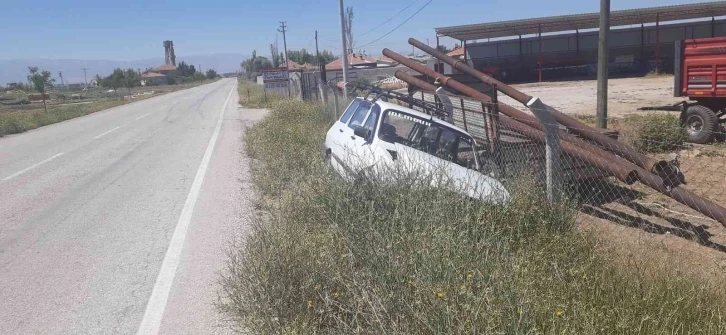 Konya’da otomobiller çarpıştı: yaralı
