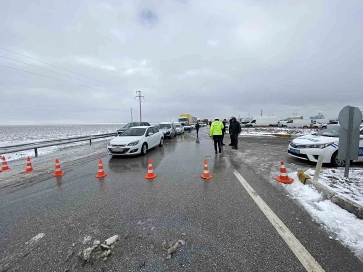 Konya’da ulaşıma kar engeli
