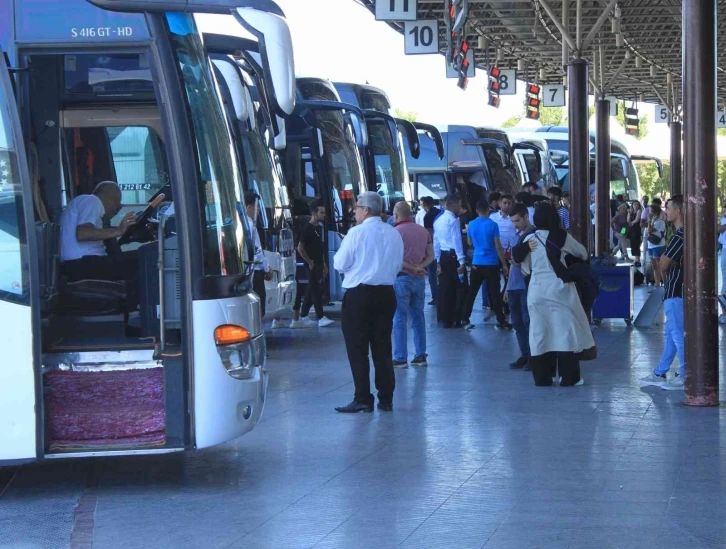 Konya otogarında bayram öncesi sakinlik hakim
