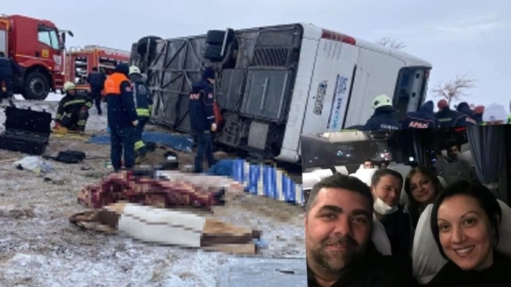 Konya'da 6 kişinin öldüğü tur otobüsü kazasında yürek yakan detay!