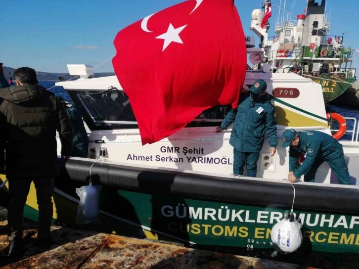 Konyalı şehit gümrük muhafaza memurunun adını taşıyan bot denize indirildi
