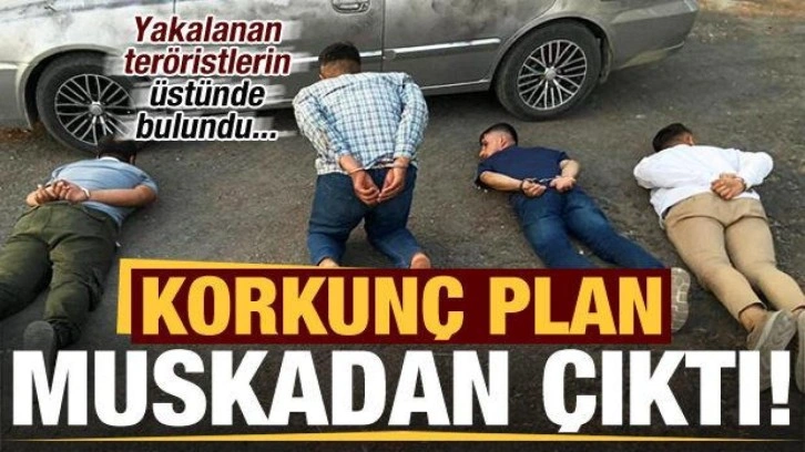 Korkunç plan, teröristlerin üst aramasında bulunan muskada ortaya çıktı!