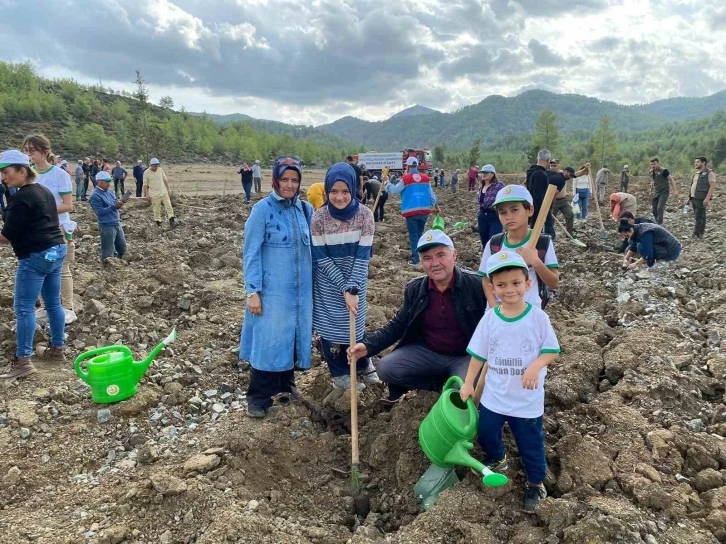 Köyceğiz’de binlerce fidan toprakla buluştu
