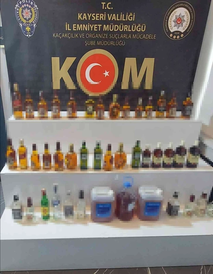 Kuaföre sahte alkol operasyonu: 1 gözaltı
