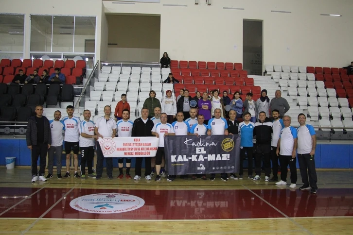 Kula Kaymakamlığı voleybol turnuvasında anlamlı mesaj
