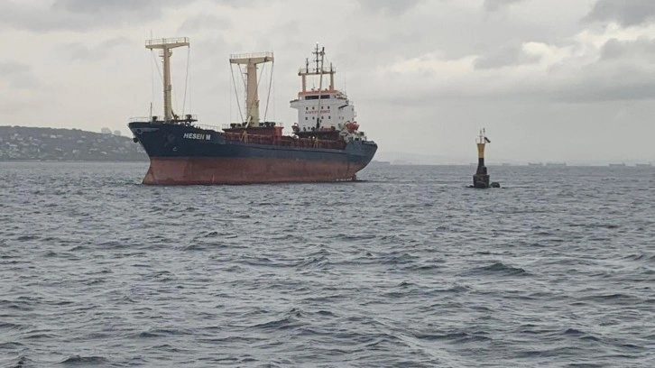 Kuru yük gemisi Maltepe açıklarında karaya oturdu