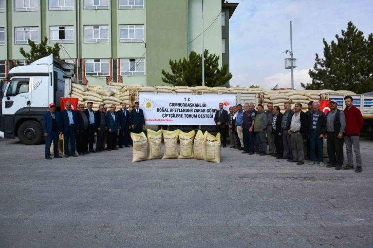 Kütahya’da doğal afetlerden zarar gören 510 çiftçiye buğday tohumu desteği
