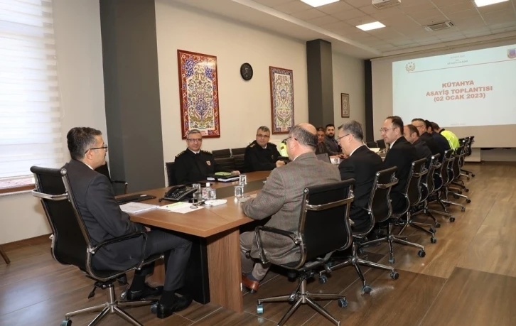 Kütahya’da il güvenlik ve asayiş değerlendirme toplantısı
