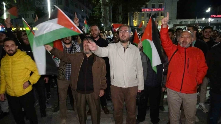 Kütahyalılardan İsrail’in Gazze’deki hastane saldırısına tepki
