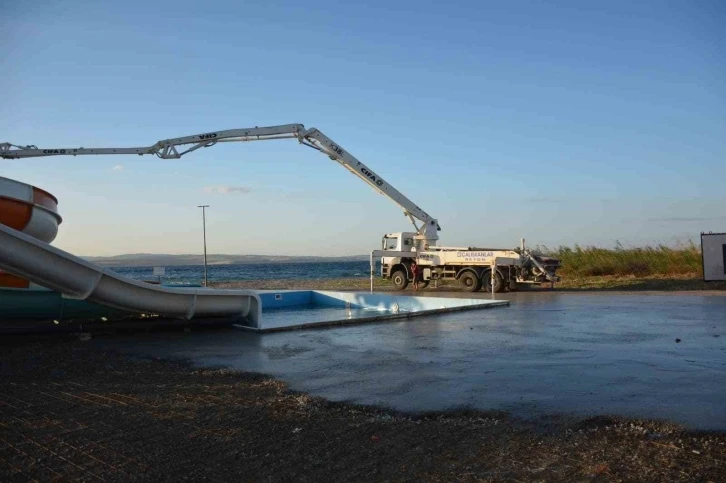 Lapseki’de Aqua Park projesi devam ediyor
