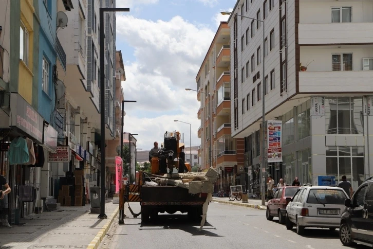 Lise caddesi, yeni aydınlatma direkleriyle hayranlık uyandırıyor
