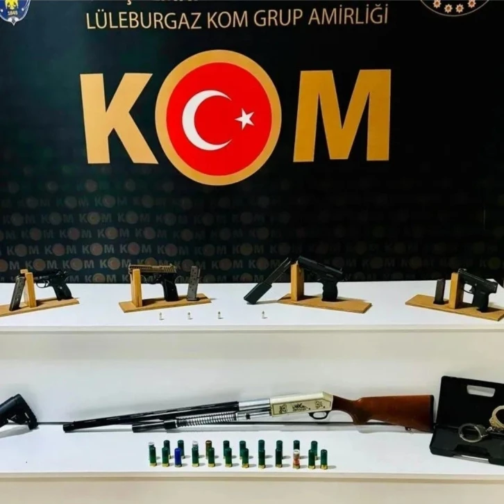 Lüleburgaz’da silah kaçakçılığı operasyonu: 3 tutuklama
