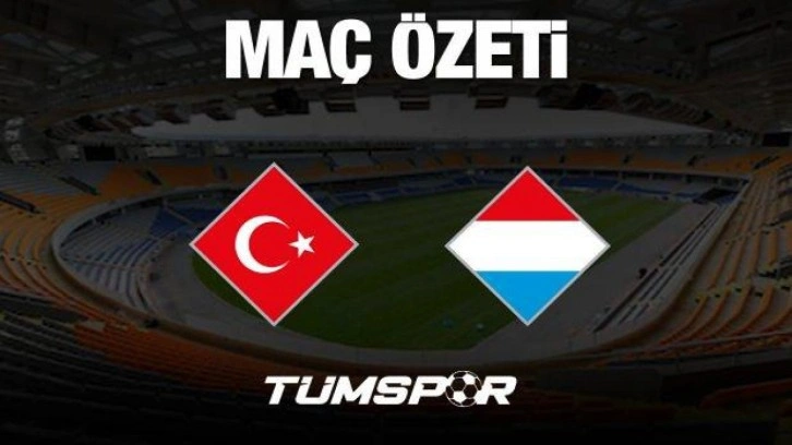 MAÇ ÖZETİ | Türkiye 3-3 Lüksemburg (Goller, UEFA Uluslar Ligi)