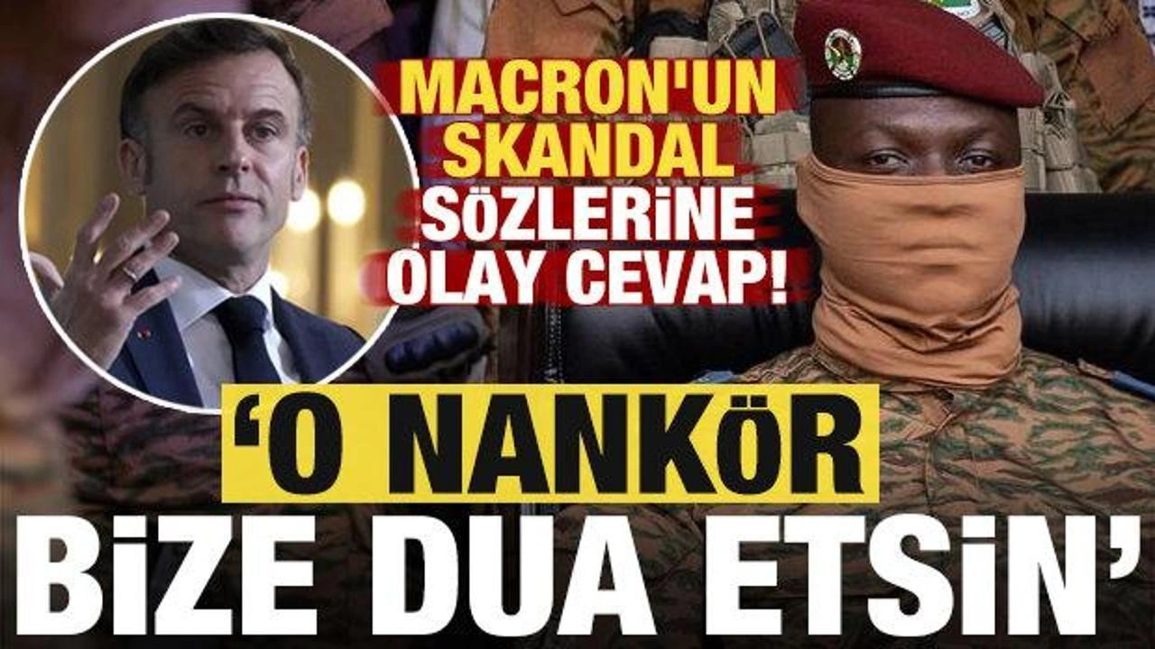 Macron'un skandal sözlerine okkalı cevap: Fransa bize dua etsin...