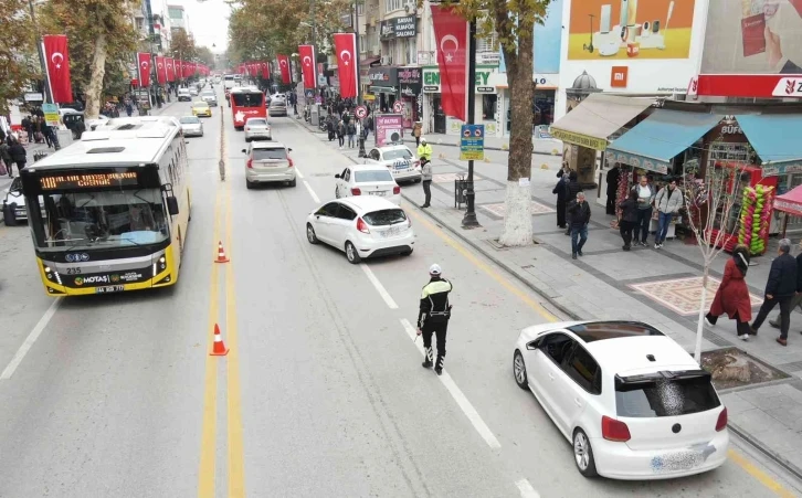 Malatya’da polisten dron desteli trafik uygulaması
