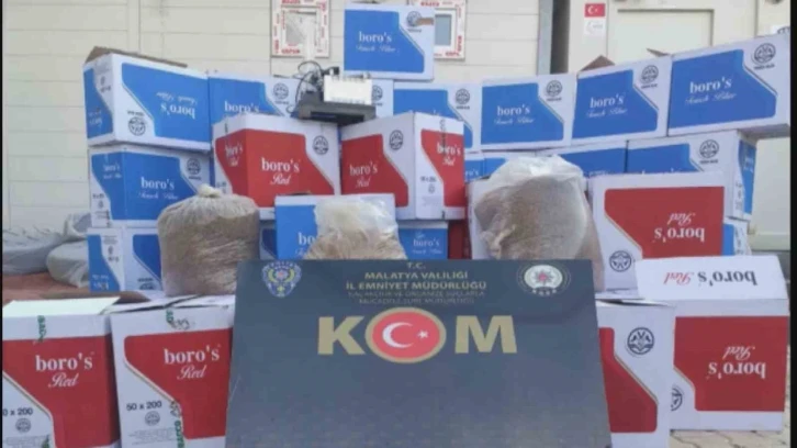 Malatya polisinden kaçak sigara operasyonu
