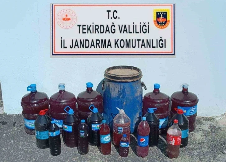 Malkara’da 200 litre kaçak içki ele geçirildi
