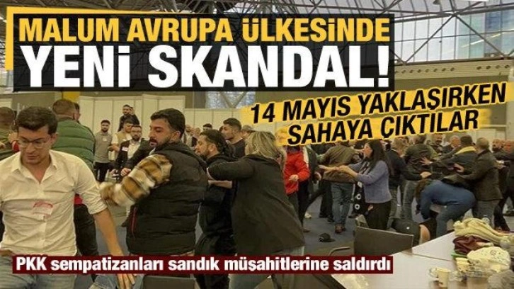 Malum Avrupa ülkesinde sandıklar kapandı, PKK sempatizanları sandık müşahitlerine saldırdı